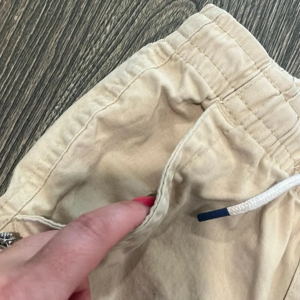 Gap Kids Boys Stretch Twill Shorts Drawstring Elastic Waist Mojave Desert Size M
